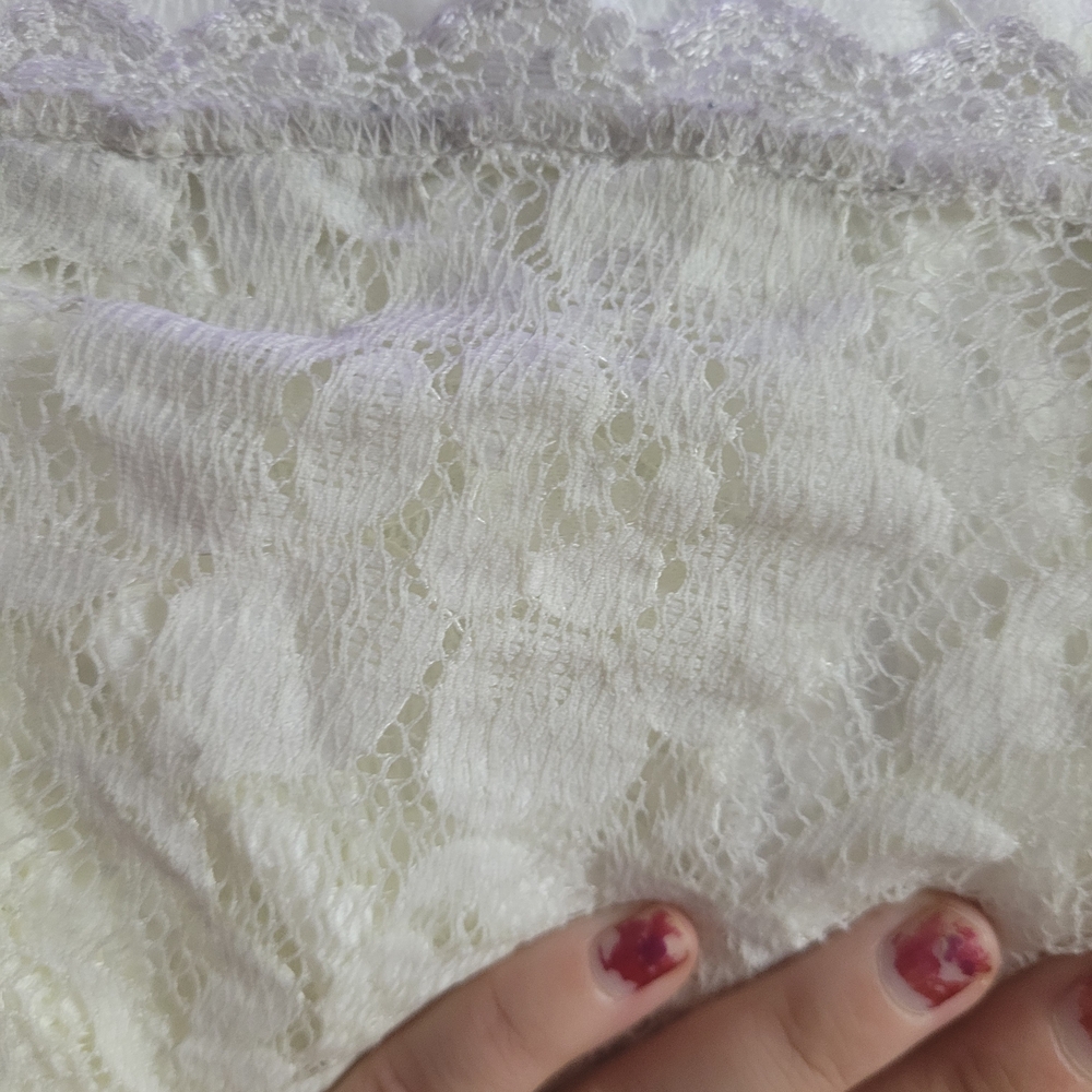 Nwts Lulus Chic White Lace Halter Wedding Dress - Picture 14 of 14